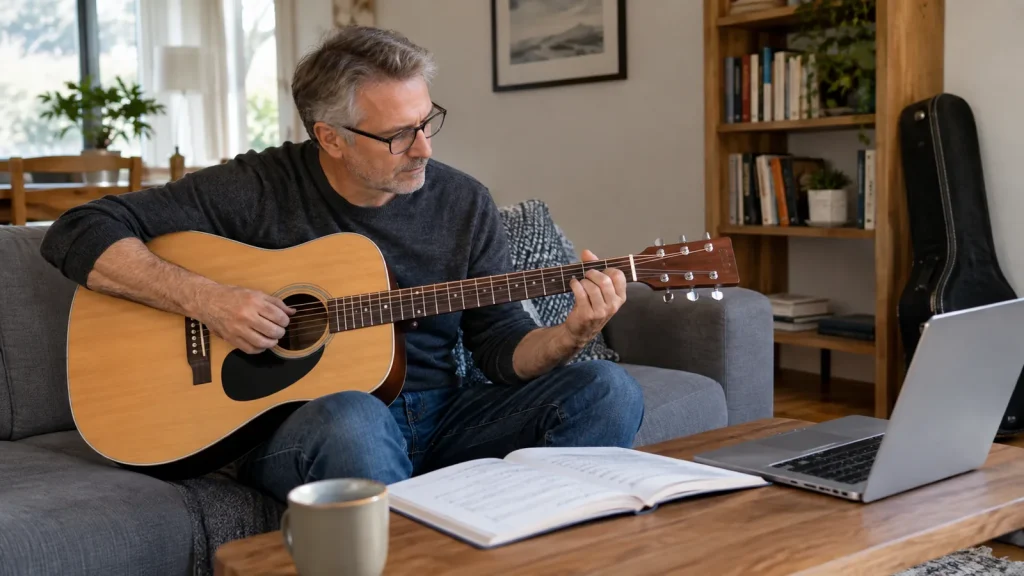 Apprendre la guitare à 50 ans