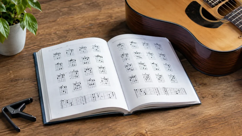 Dictionnaire d'accords de guitare (à imprimer)