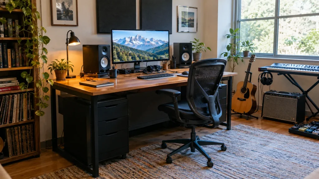 Aménager un bureau de home studio