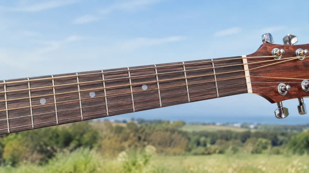 Les notes du manche de guitare