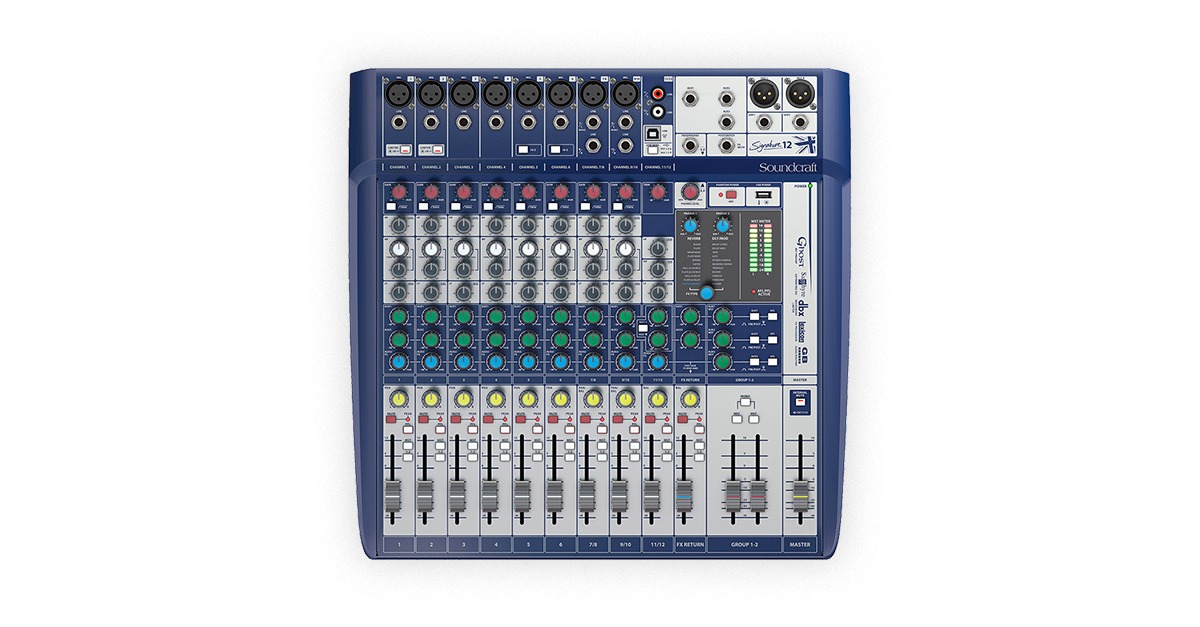 tables de mixage analogiques signature soundcraft